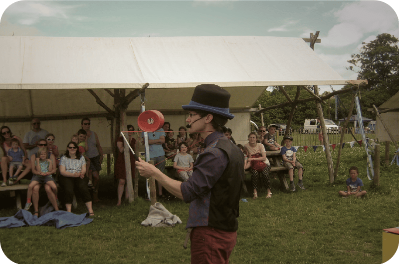Camping workshops magician, family and Group camping south east
