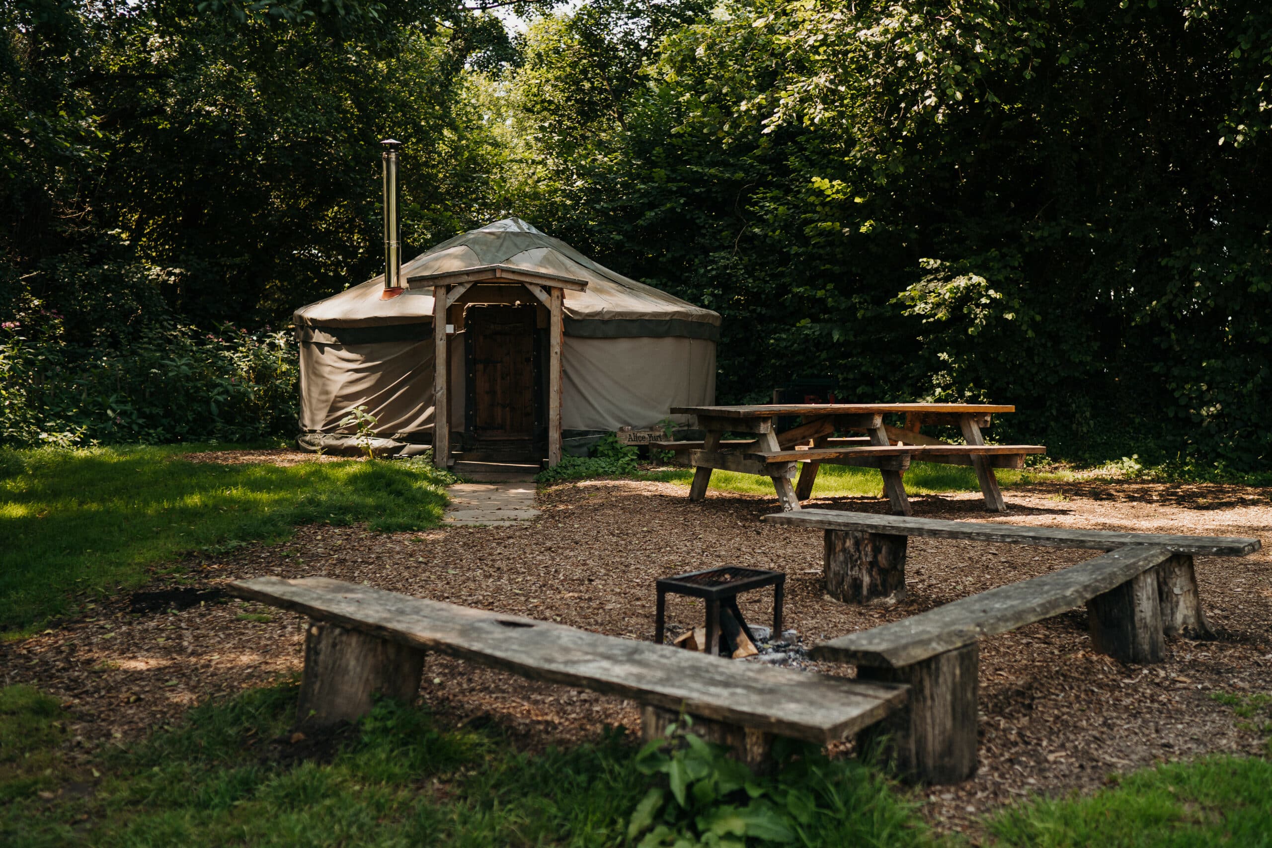 alice glamping yurts sussex, Campfires, camping workshops and Group camping