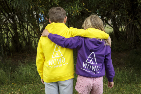 wowo campsite merchandise clothing kids hoody