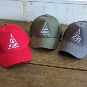 wowo campsite merchandise clothing caps