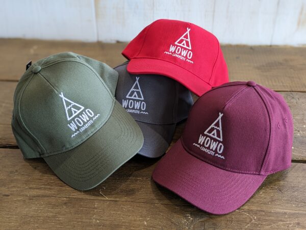 wowo campsite merchandise clothing caps