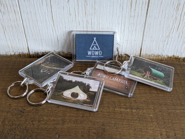 wowo campsite merchandise clothing key fobs